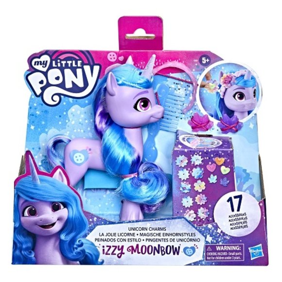 My Little Pony: A New Generation Movie Unicorn Charms Izzy Moonbow Pony Figure - Picture 1 of 2
